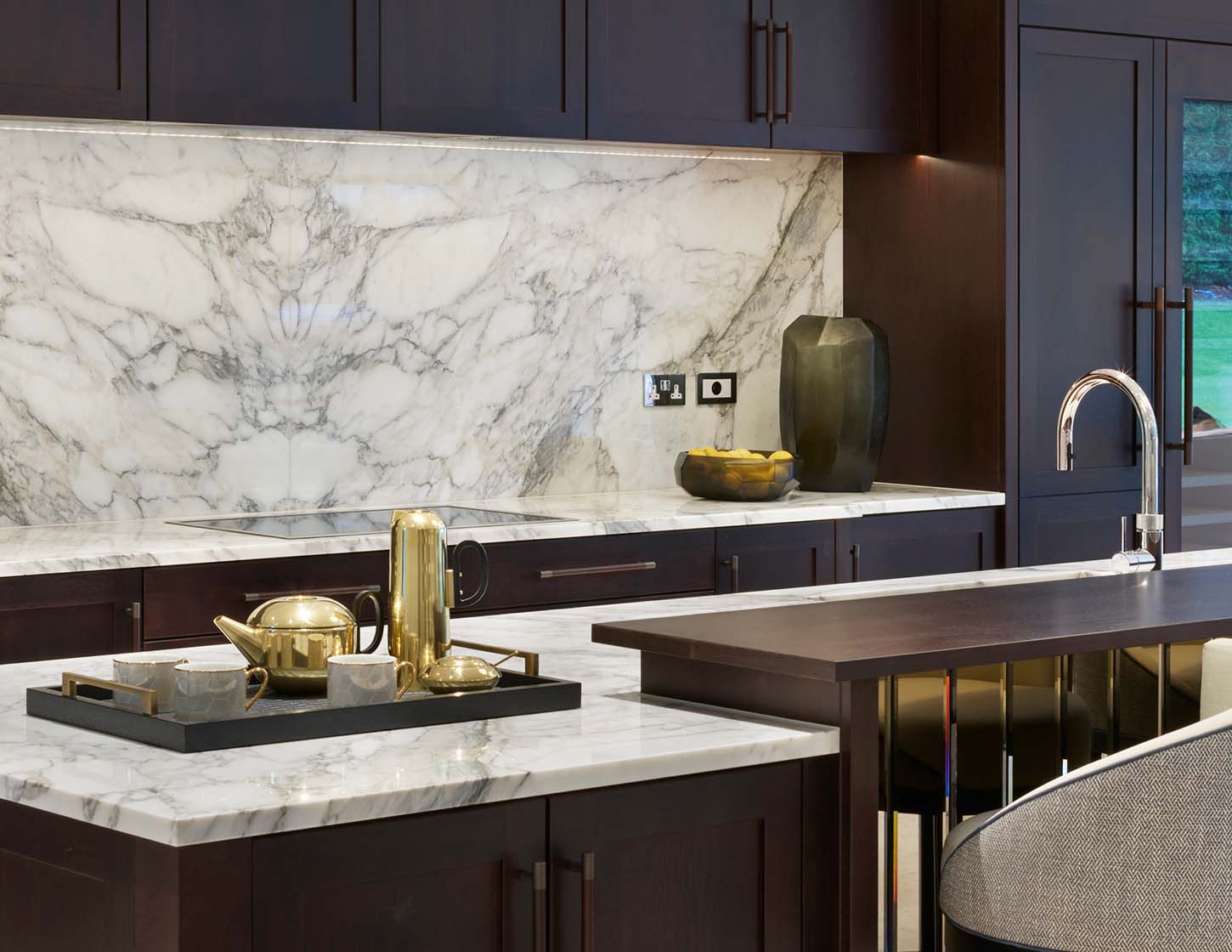 Wentworth Surrey Lyon Layon Bespoke Luxury Kitchen Details Wide