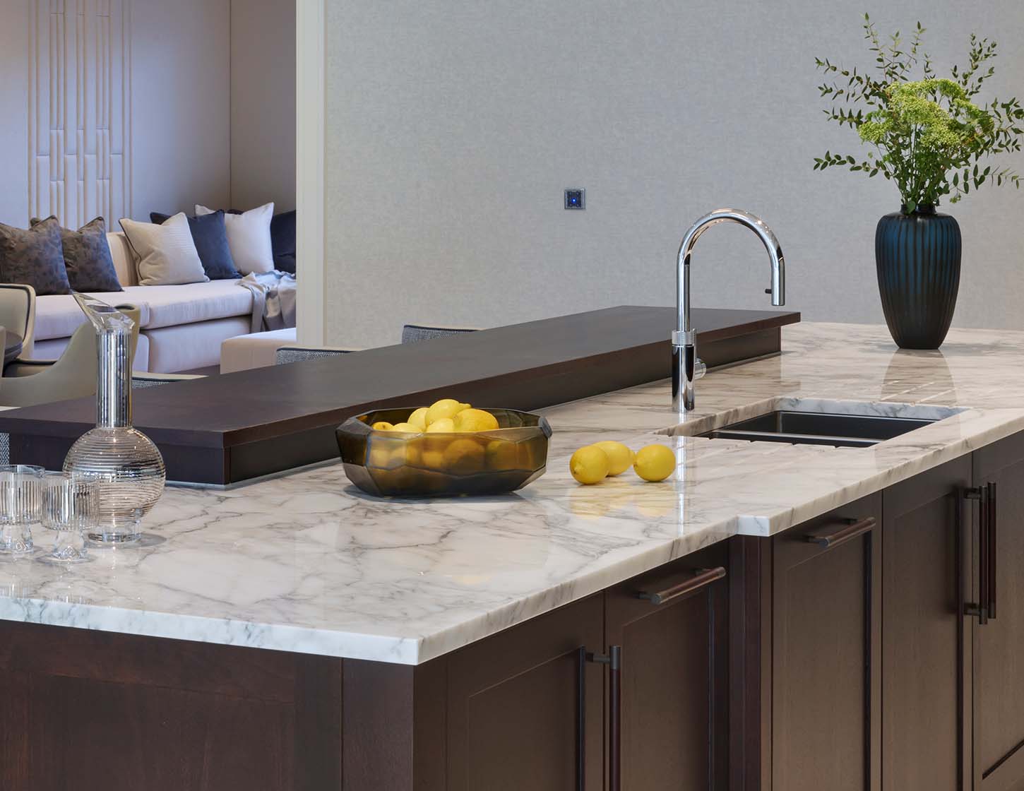 Wentworth Surrey Lyon Layon Bespoke Luxury Kitchen Details Wide