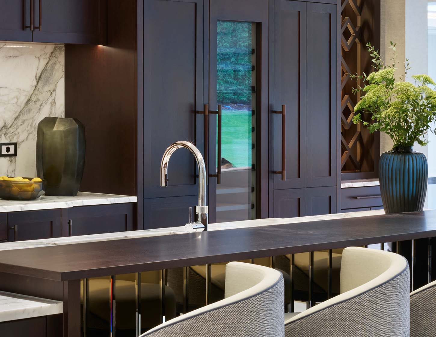 Wentworth Surrey Lyon Layon Bespoke Luxury Kitchen Details Wide